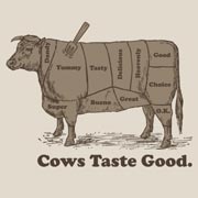 You love 'em! I love 'em! We all love 'em! Cows taste good.